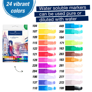 Faber-Castell Goldfaber Aqua Dual Marker Set of 12 & 24