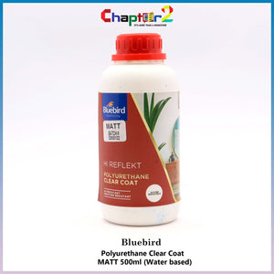 BlueBird Hi Reflekt Polyurethane Clear Coat Water Base Vanish Matt and Gloss ( 3 sizes each )