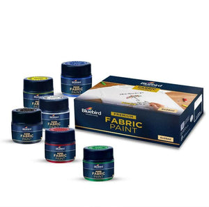 Bluebird Fabric Paints set of 6 pc of 25 ml – 3 Types