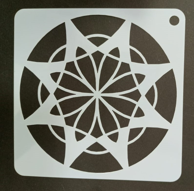 Plastic Stencil  5" x 5" ( 43 Designs )
