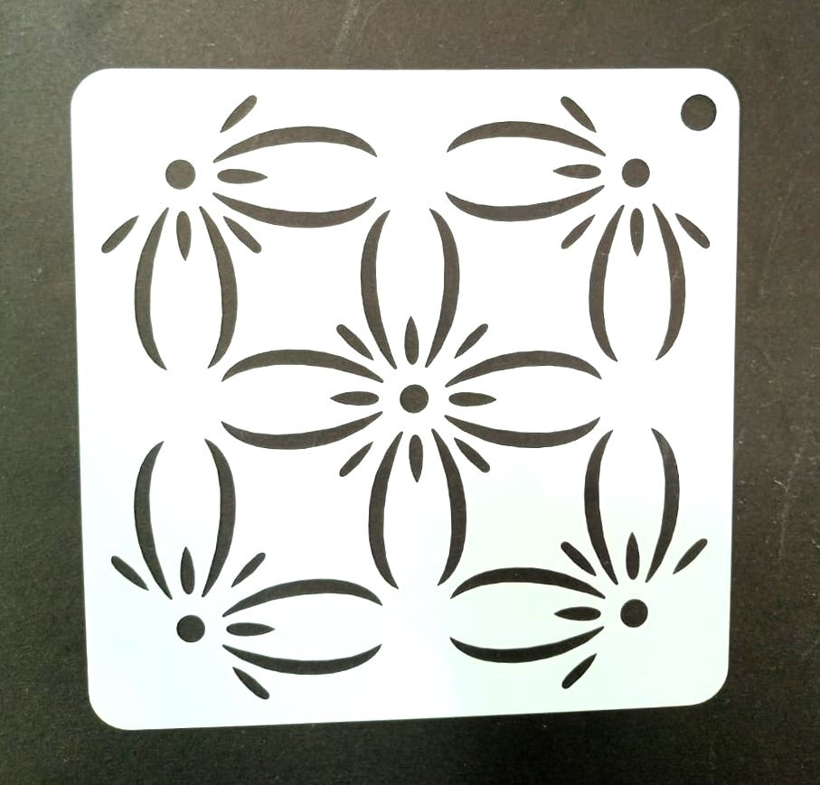 Plastic Stencil  5" x 5" ( 43 Designs )
