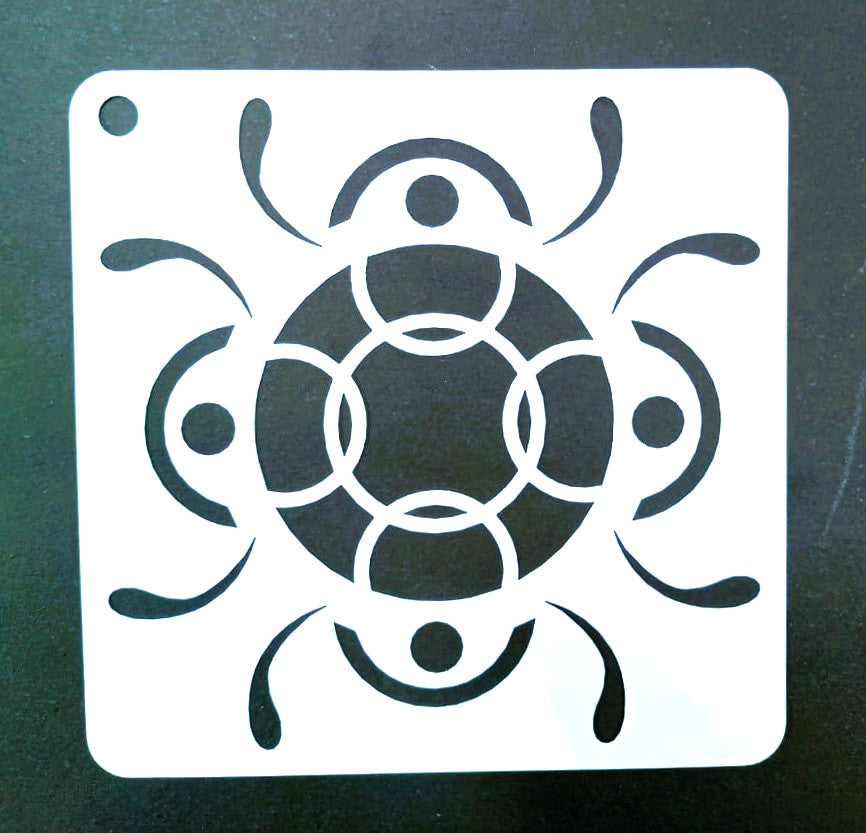 Plastic Stencil  5" x 5" ( 43 Designs )