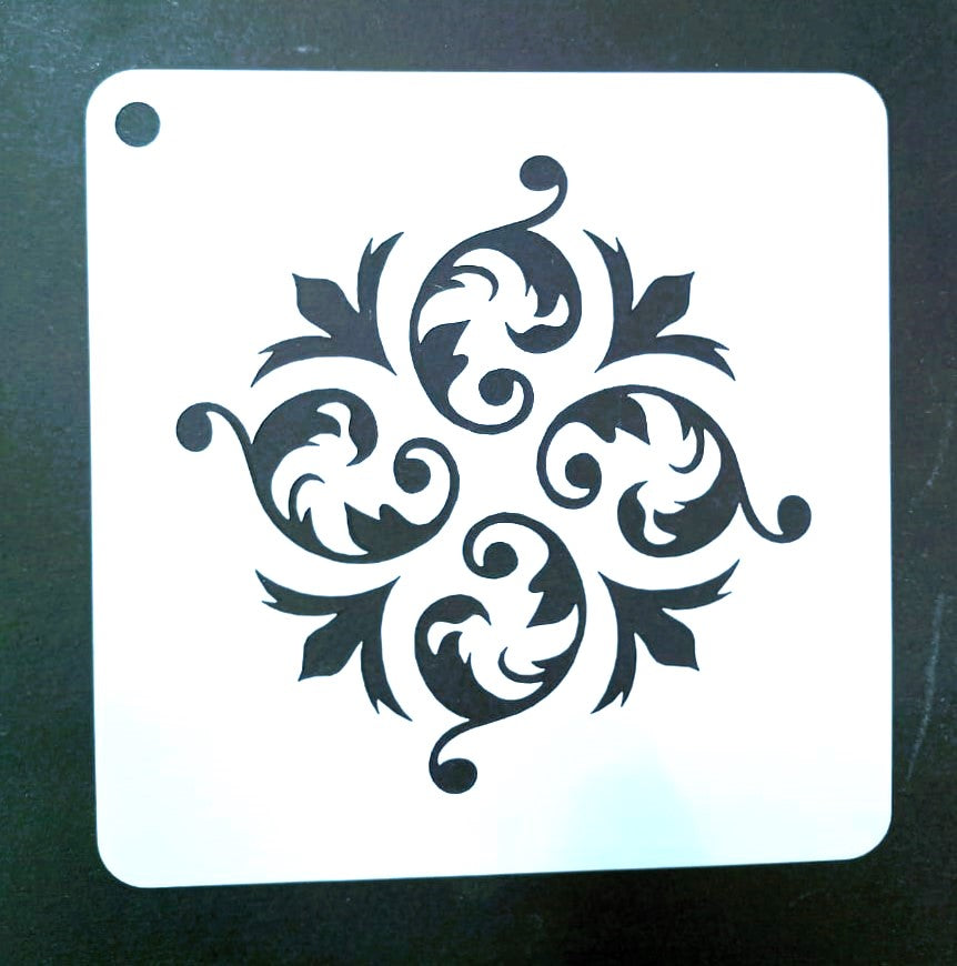Plastic Stencil  5" x 5" ( 43 Designs )