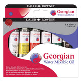 Daler Rowney Georgian Water Mixable Oil Color Tube Set of 6 x 20 ml Tubes