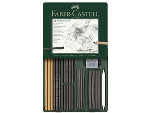 Faber Castell Pitt Charcoal Tin Set of 24