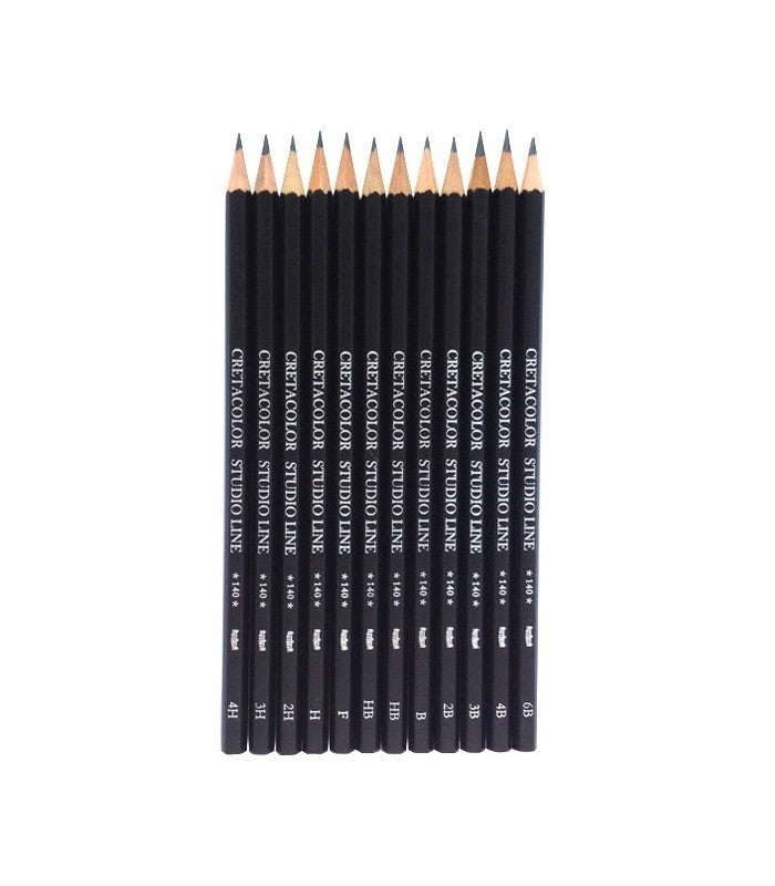 Cretacolor Artist Studio Graphite Drawing SketchingPencil Set of 12 in Cardboard Box