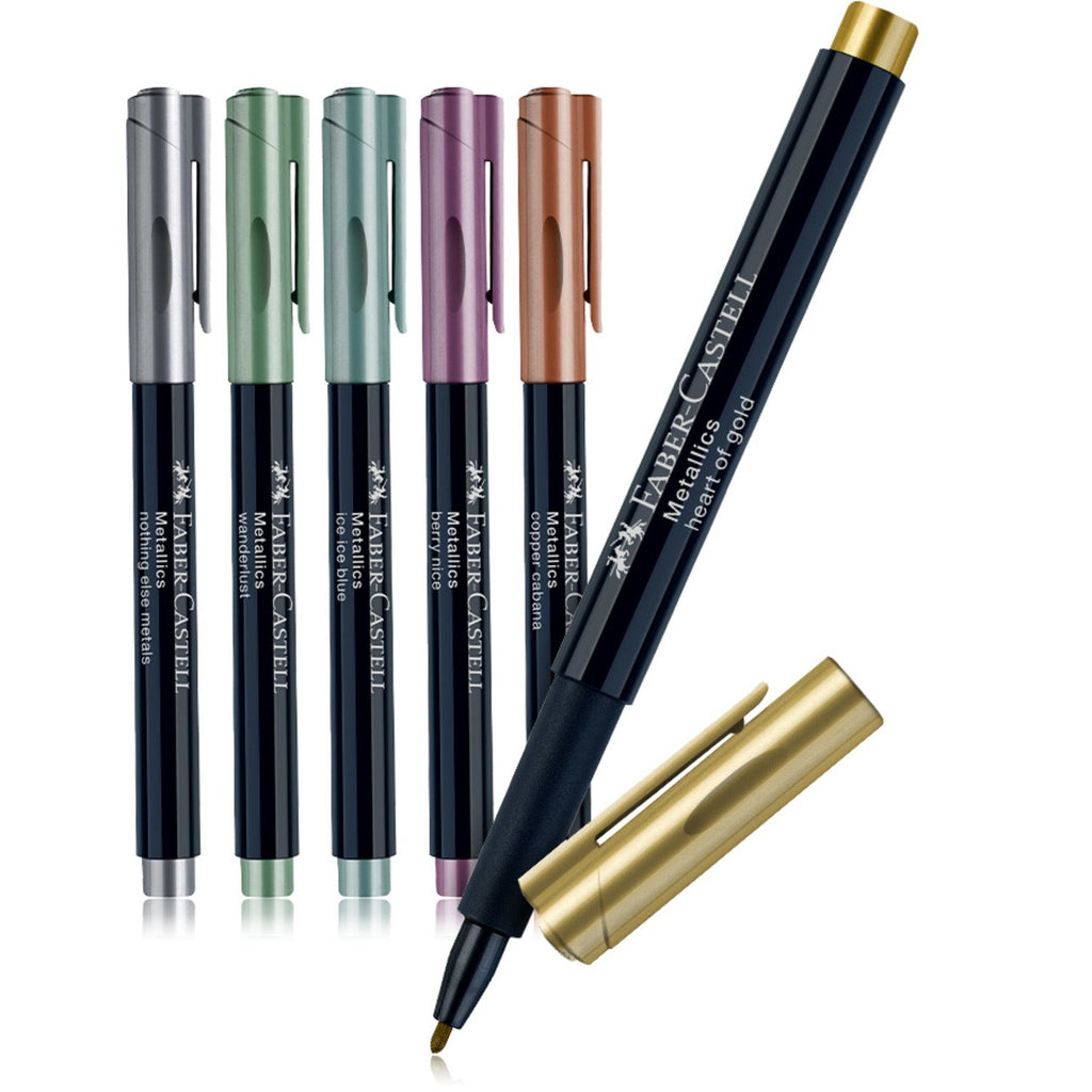 Faber Castell Metallic Marker Set of 6 and 12