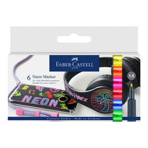 Faber Castell Neon Marker Set of 6