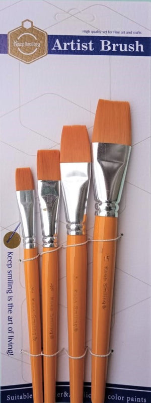 Brush Set Flat ( 4 pc )