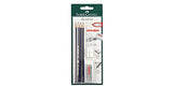 Faber Castel Goldfaber Pencil Set ( 4 HB Pencils + Sharpener + Eraser )