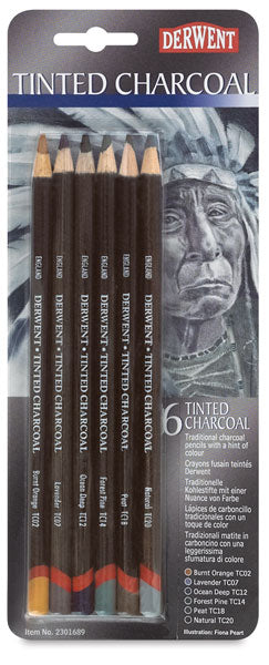 Derwent Tinted Charcoal Pencil Set
