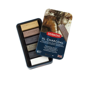 XL Charcoal Blocks, Metal Tin, 6 Count
