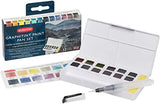 Derwent Graphitint Watercolor Paint Pan Set  of 12 cakes