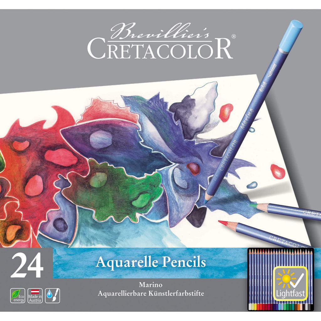 Cretacolor  Marino, Watercolor Artist Pencils , Set of 12 & 24 & 36