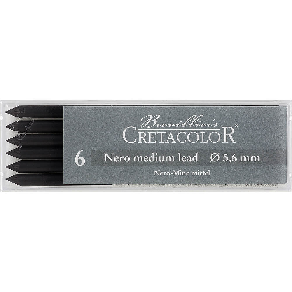 Cretacolor Nero Mine Artistic Lead  5.6 mm (Packet of 6) (2 types)
