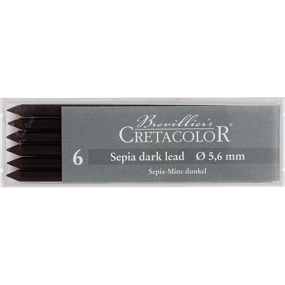 Cretacolor  Sepia Artistic Lead  5.6 mm (pkt of 6) (2 types)