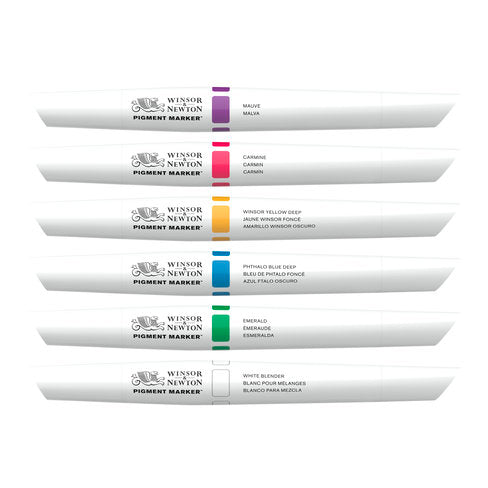 PIGMENT MARKER SET of 6 (Rich tones)