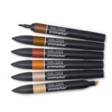 Winsor & Newton Pro Marker Set of 6 (Skin tones, Set 2 )