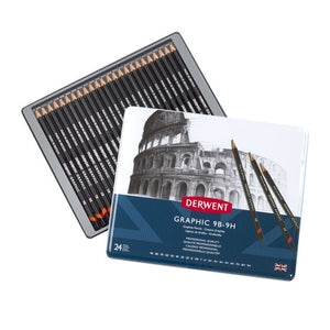 Derwent Graphite Pencil Set of 12 & 24
