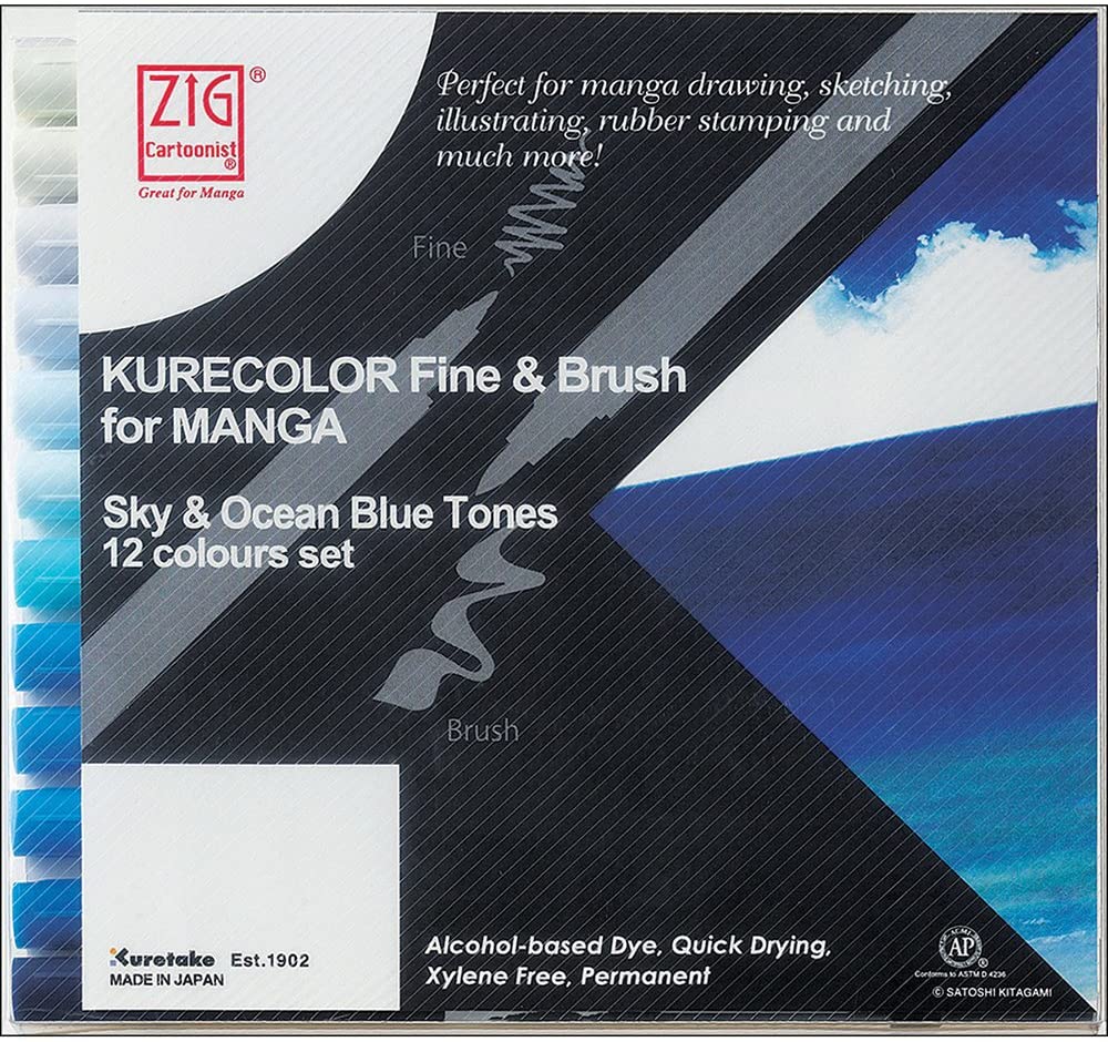 Kuretake  Kurecolor Fine & Brush for Manga