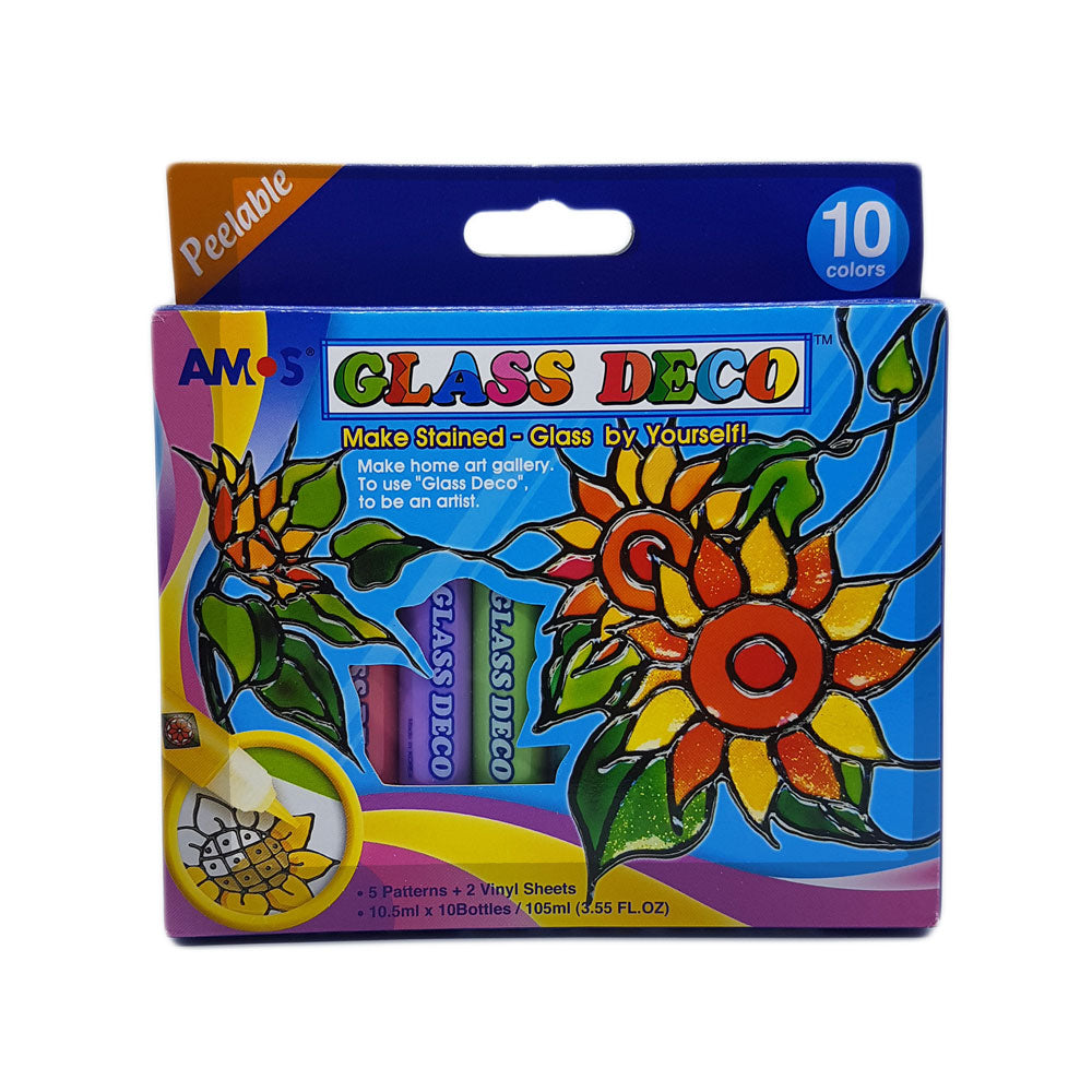 Glass Deco Set of 10 Small Tubes