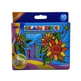Glass Deco Set of 10 Small Tubes
