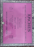 Arches Water Color Block , Satin/Hot Pressed Grian and Rough Grain , 300 gr, 20 sheets