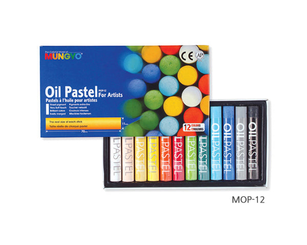 Mungyo Gallery Artist Soft Oil Pastels, Fluorescent Set of 12