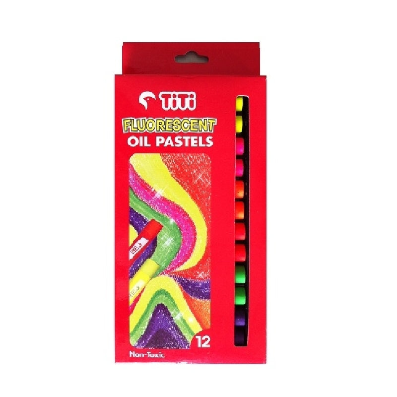 Titi Oil Pastel Round Sticks Set of 12 , 3 Different Types – Rung