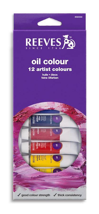Reeves Oil Color Tube Set of 12