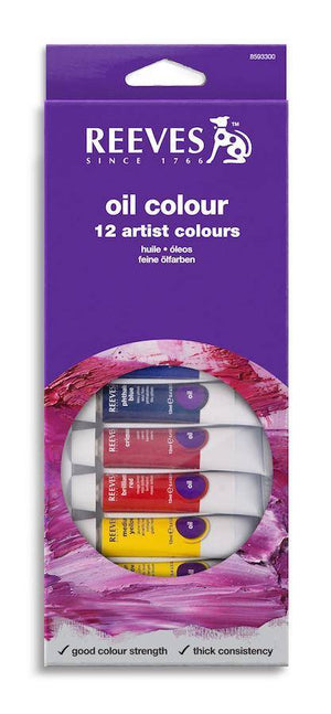 Reeves Oil Color Tube Set of 12