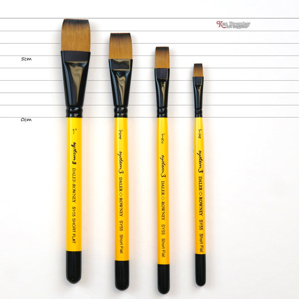 System3 Acrylic Brushes, Acrylic Paint Brushes