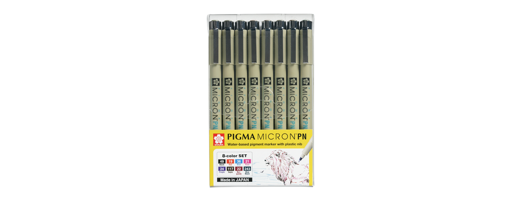 Sakura Pigma Micron Pen Set of 8 colors