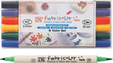 Zig Fabricolor Dual Tip Fabric Brush Pen ( Set of 6 and 12 )