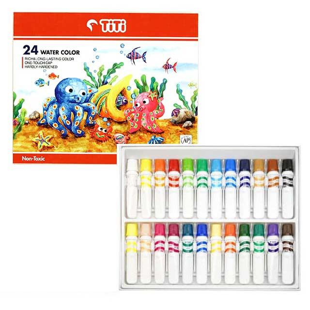 TiTi Water Color Tube Set , 6ml Tubes - Set of 24