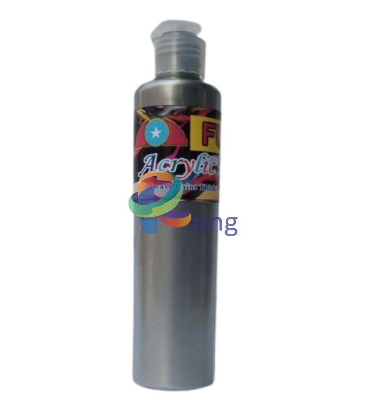 Acrylic Color 225 Ml ( Local Made ) Silver