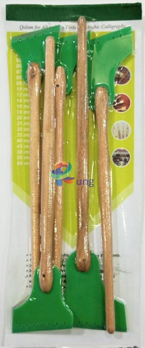 Acrylic Plastic Qalam Pen For Arabic Islamic Calligraphy - Set Of 5 (35 To 60 Mm) Sets