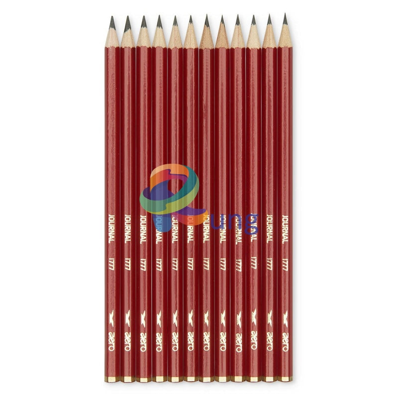 Aero Journal 1777 Graphite Sketching Pencil Set Of 12 In Cardboard Box Sketch Book & Pad