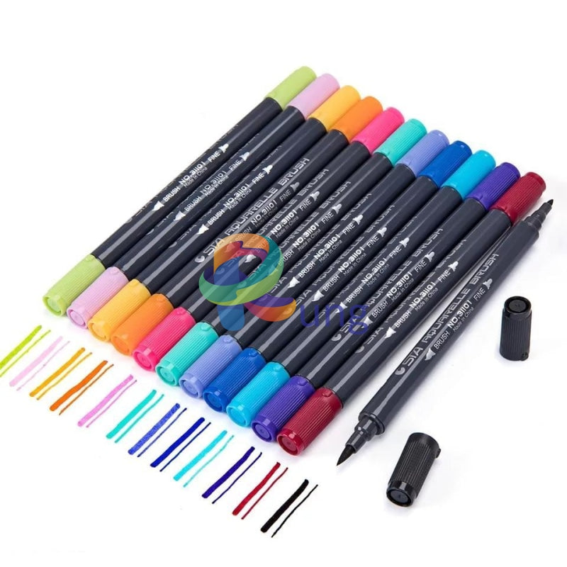 Aquarelle Brush Marker Set Of 12 Markers