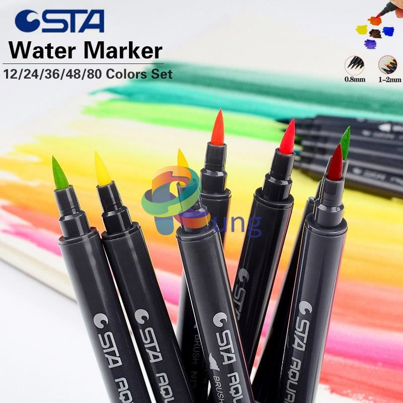 Aquarelle Brush Marker Set Of 36 Markers