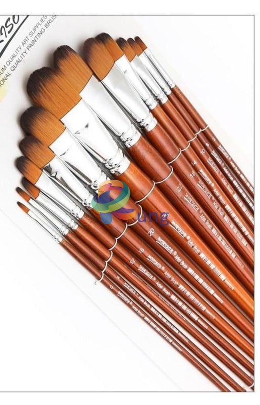 Brush Set Filbert Shape Brushes