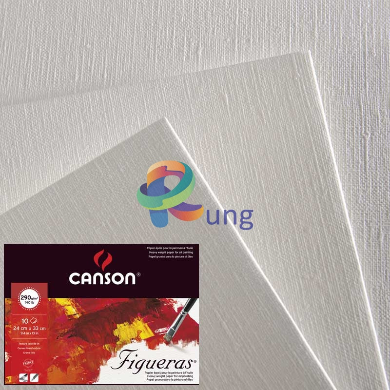 Canson Figueras Spiral Pad For Oil & Acrylic Painting In A4 And A3 Sizes. 290 Gr. 20 Sheets Sketch
