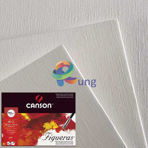 Canson Figueras Spiral Pad For Oil & Acrylic Painting In A4 And A3 Sizes. 290 Gr. 20 Sheets Sketch
