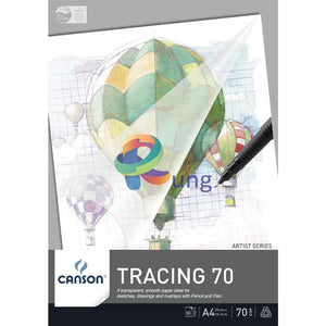 Canson Tracing Paper Pad 90 Gr 60 Sheets Sketch Book &