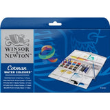 Cotman Water Color Cake Set (Set Of 16 Half Pans 3 X 8 Ml Tubes And 1 Sr 111 Brush )