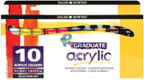 Daler Rowney Graduate Acrylic Color Tube Set of 10 x 38 ml tubes