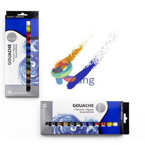 Daler Rowney Simply Gouache Color Tube Set Of 6 12 And 24
