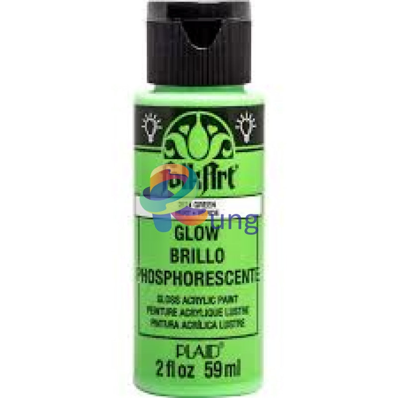 Folk Art Glow In The Dark Acrylics 59 Ml Green Acrylic Color