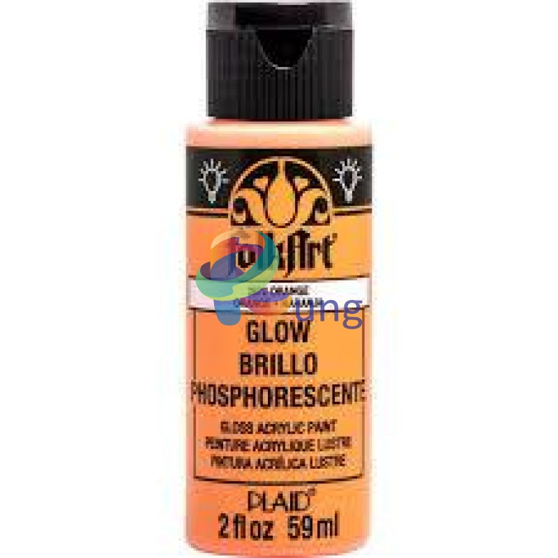 Folk Art Glow In The Dark Acrylics 59 Ml Orange Acrylic Color