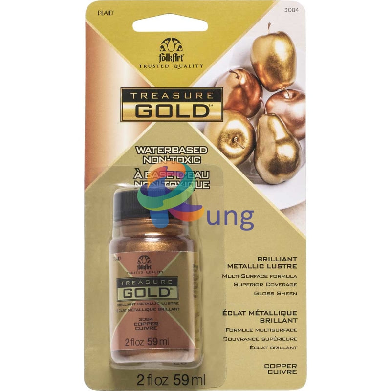 Folk Art Treasure Gold ( Liquid Leaf ) 59 Ml Copper Misc